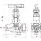 Клапан игольчатый, нж.ст., Ру 40 МПа, нар. G1/2 / М20х1,5 - внутр. G1/2 / М20х1,5