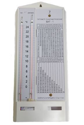 В наличии!!! Гигрометр ВИТ 1 от 0 до 25С, цена деления шкалы 0,2С. Гигрометр психрометрический ВИТ 1 в Ярославле