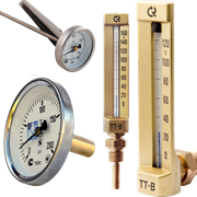 Термометры технические биметалические, жидкостные, манометрические в наличии.