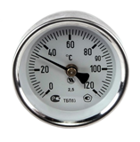 Термометры биметаллические осевые ТБП 63 / ТБП 100, экном серия, корпус 63 / 100 мм, диап.температур 0…120/ 0...160/ 0…200, L штуцера 50 / 100 мм от 450 руб. В НАЛИЧИИ