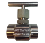 15с54бк муфтовый клапан игольчатый стальной для неагрессивных сред высокого давления Ру до 40МПа