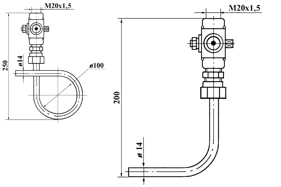 Отборные устройства давления ЗК14 / закладные конструкции ЗК4 / бобышки ...